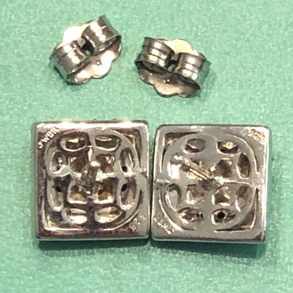 NEW .52ctw Black/White Natural Diamond Earrings - Picture 16 of 16